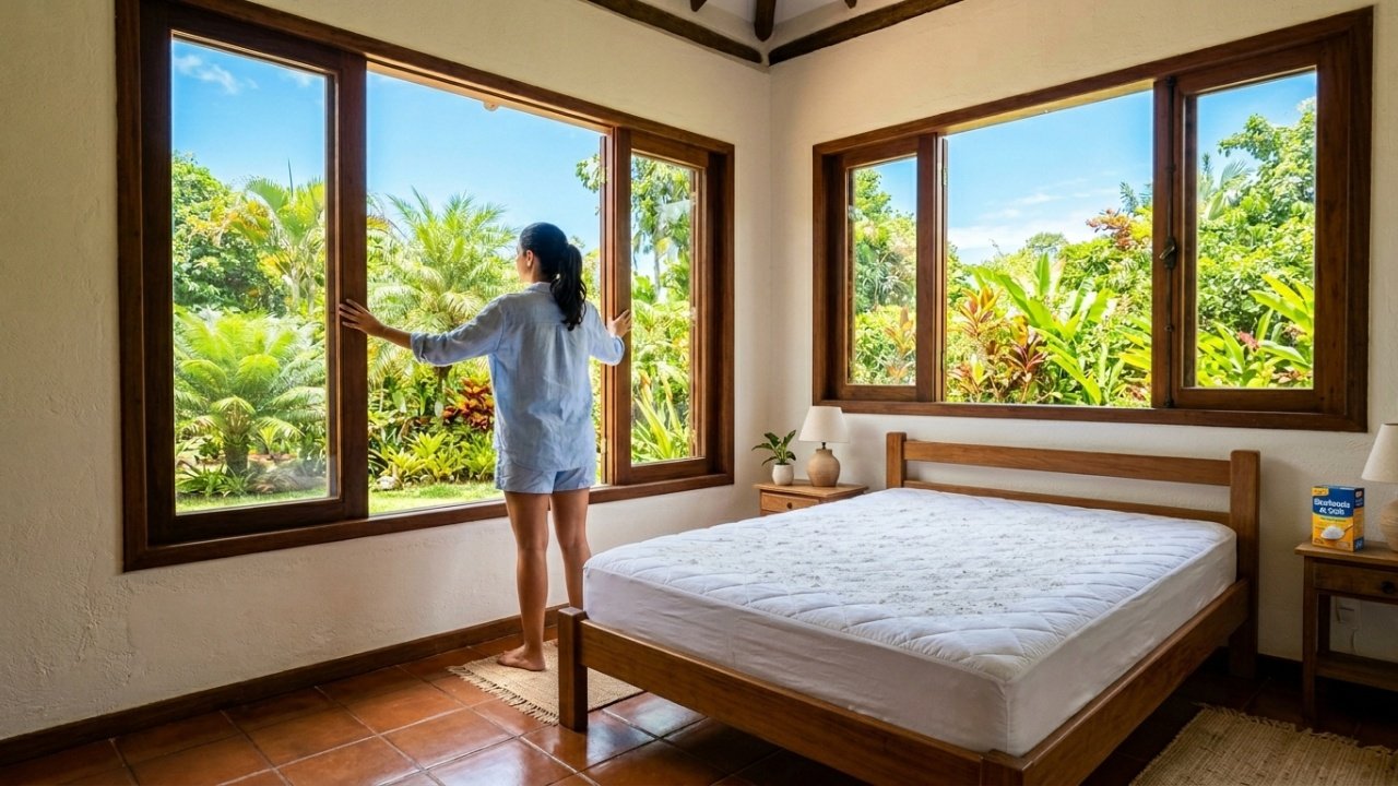 Passar bicarbonato no colchão