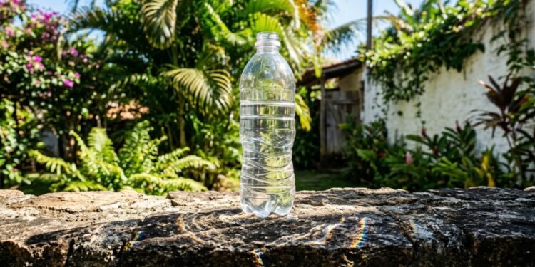 O fenômeno físico e os efeitos repelentes que tornam as garrafas com água uma barreira visual contra insetos e animais no quintal