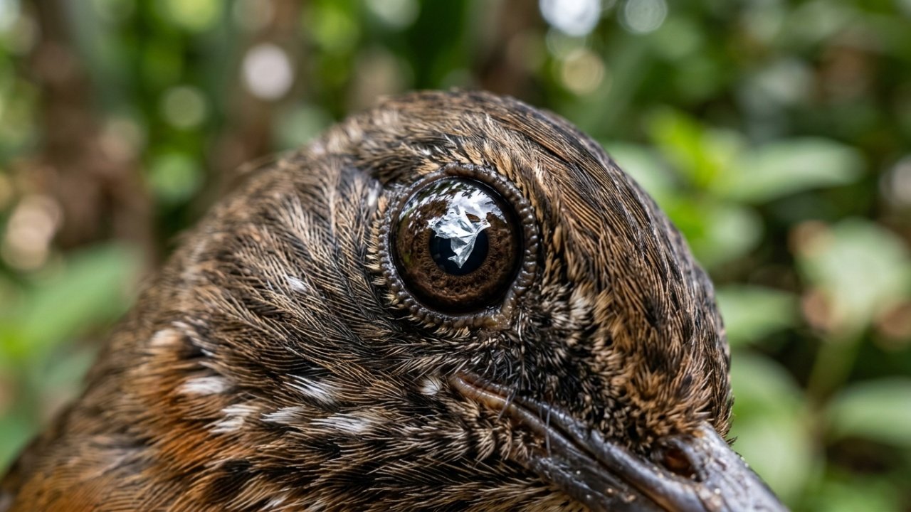 Como sacolas brilhantes funcionam como repelente visual em hortas, detalhando o mecanismo óptico