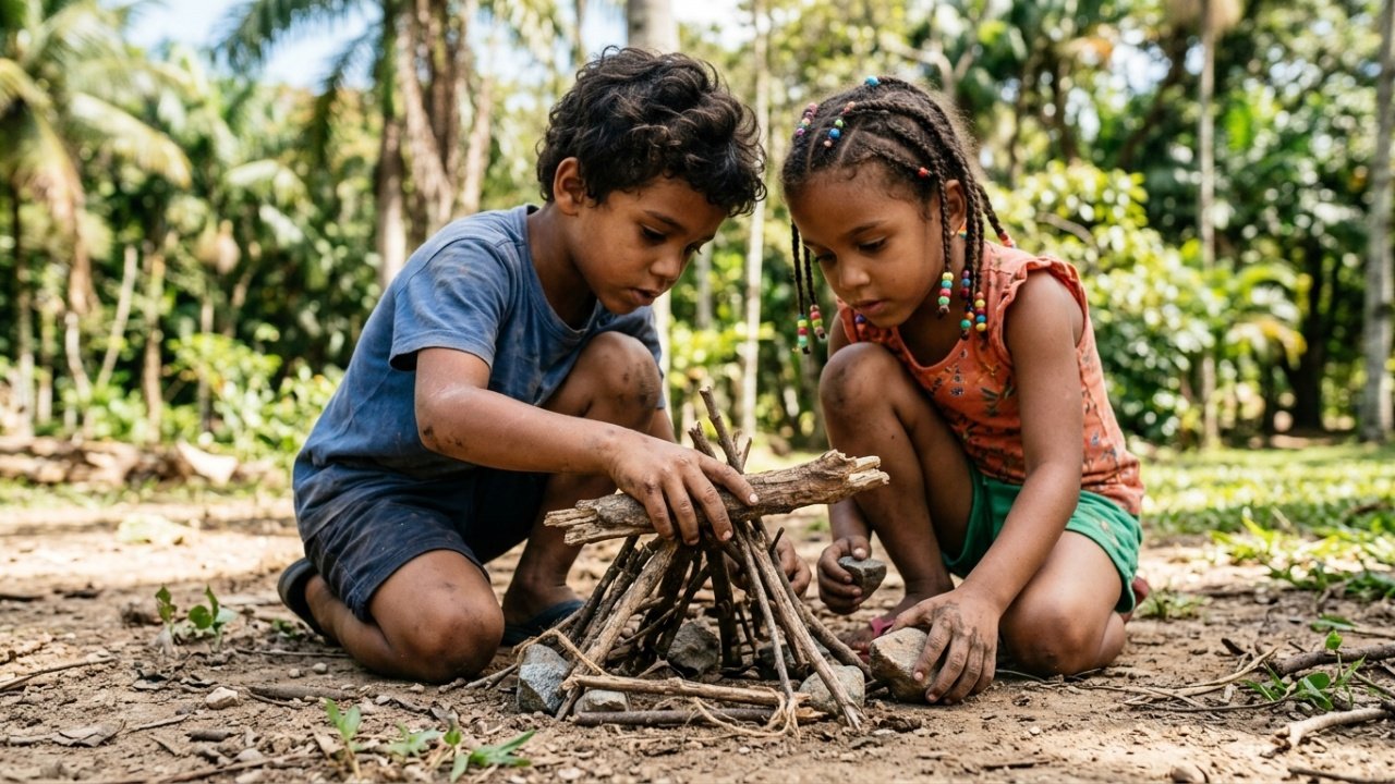 Com base em evidências científicas, como o brincar ao ar livre impacta positivamente a atenção e o raciocínio infantil.