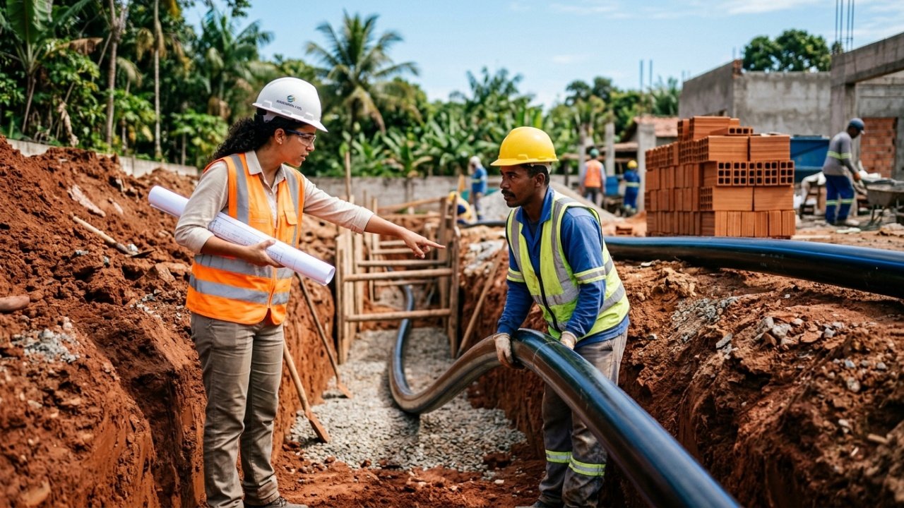 O princípio físico e os benefícios do poço canadense (resfriamento passivo com tubos enterrados)