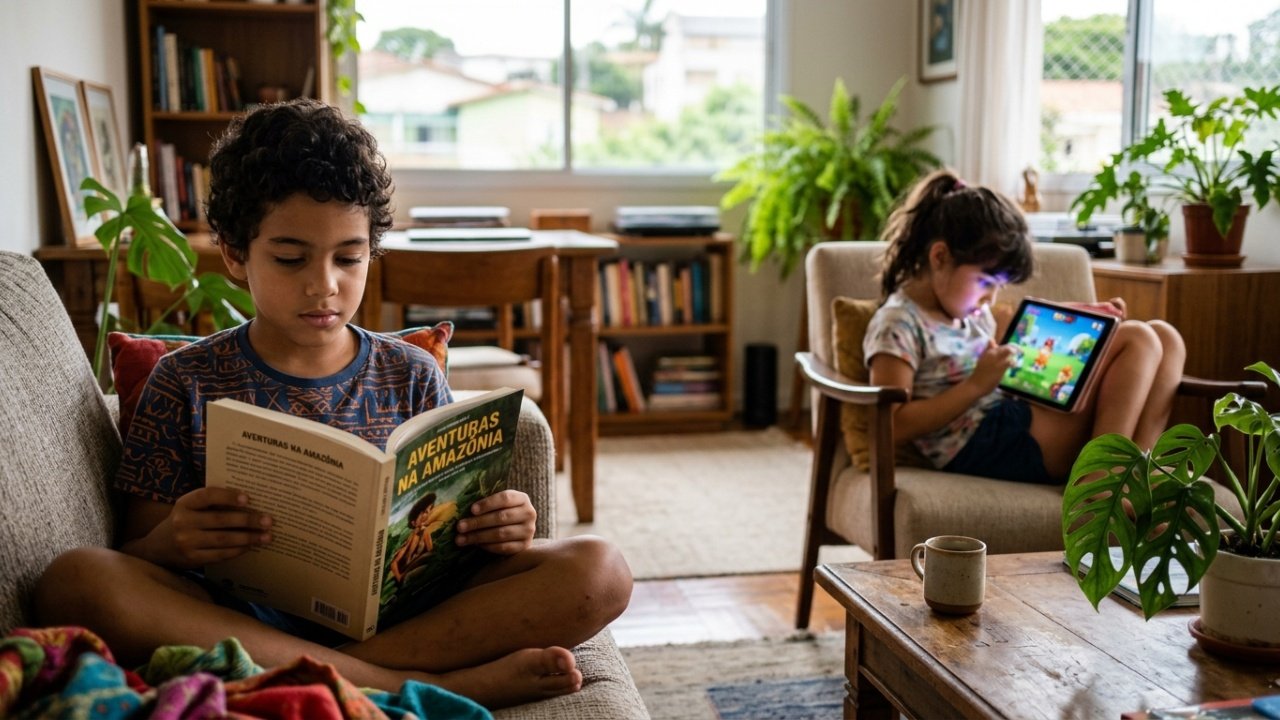 A leitura de livros físicos na infância fortalece a capacidade de foco profundo, com base em evidências científicas