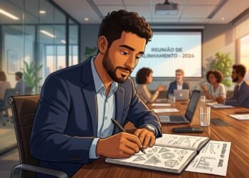 os benefícios cognitivos de rabiscar durante reuniões e aulas, validando o hábito com base na neurociência.