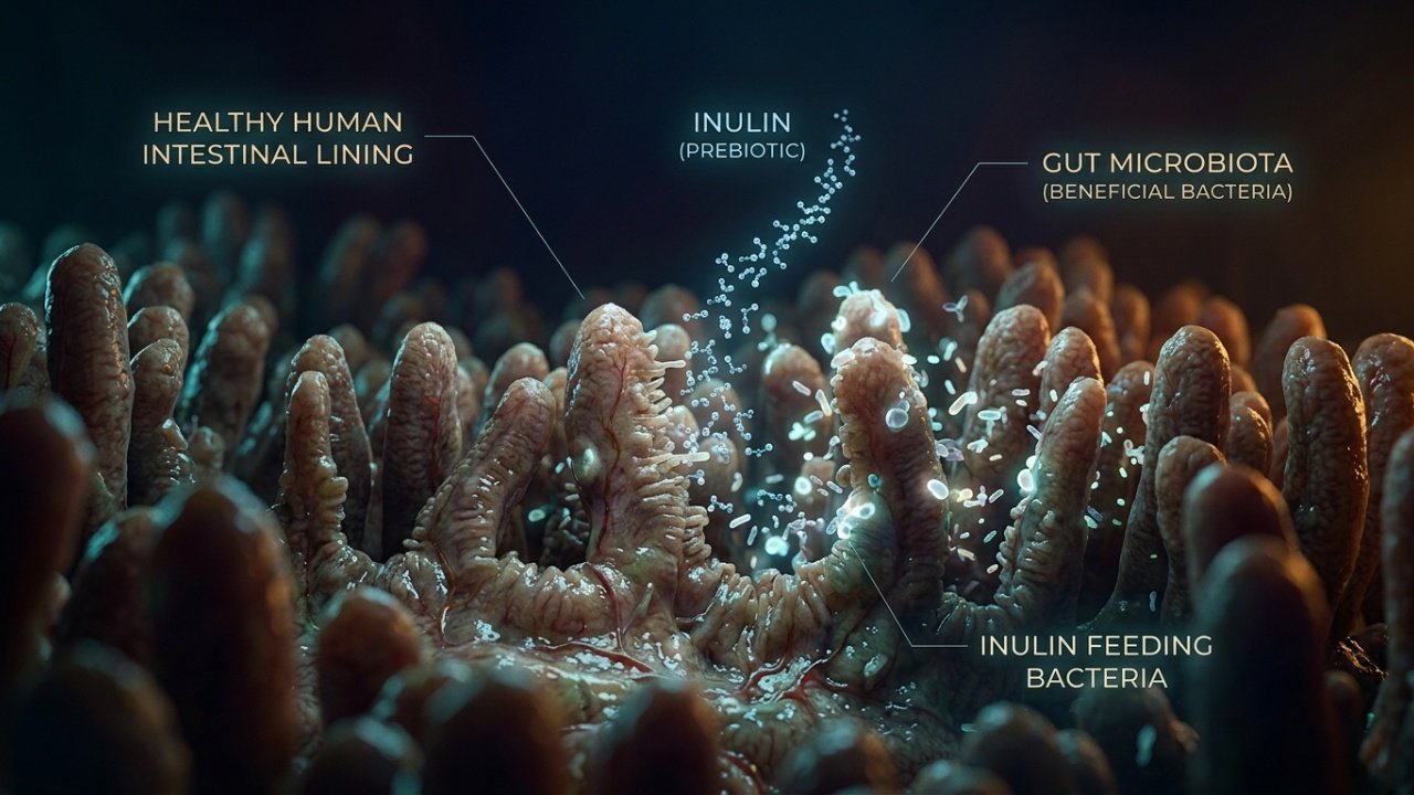 A chicória como uma folha amarga benéfica para o fígado e intestino, explicar seus mecanismos de ação com base científica