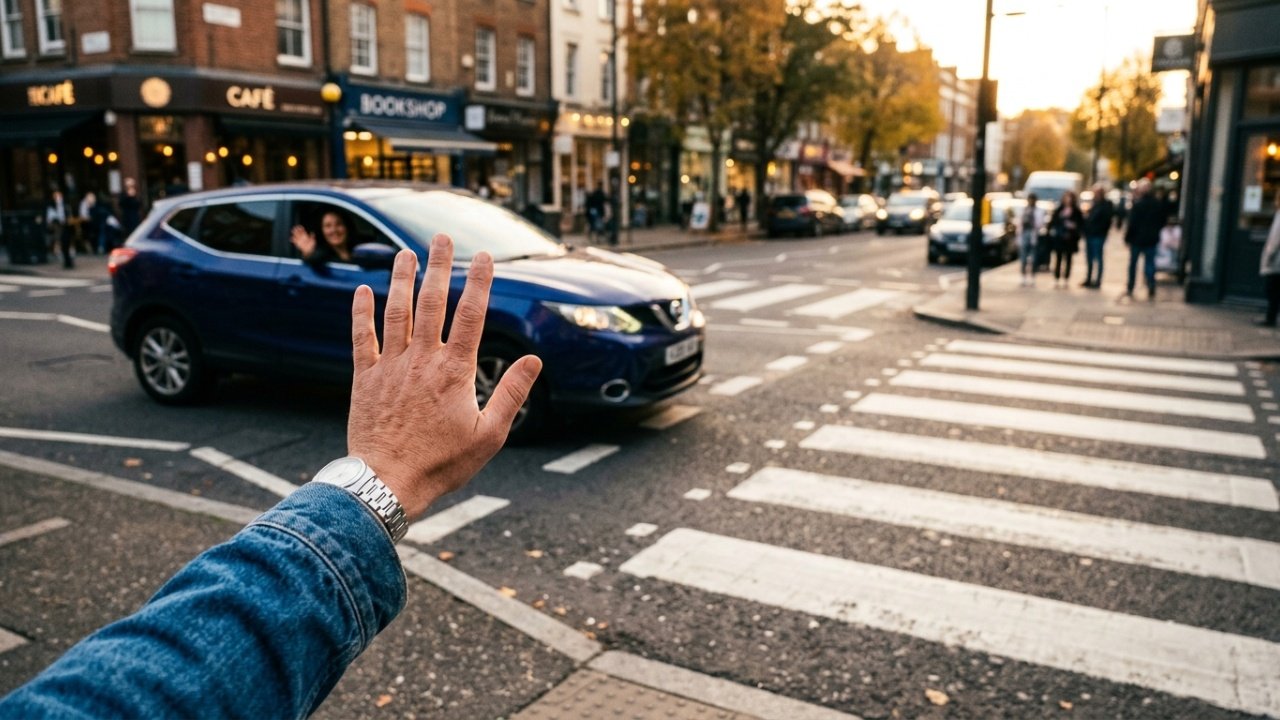 Um simples aceno ao atravessar a rua revela habilidades sociais avançadas