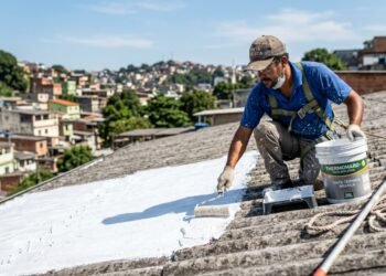 A ciência por trás dos telhados brancos, os ganhos reais de temperatura e economia de energia