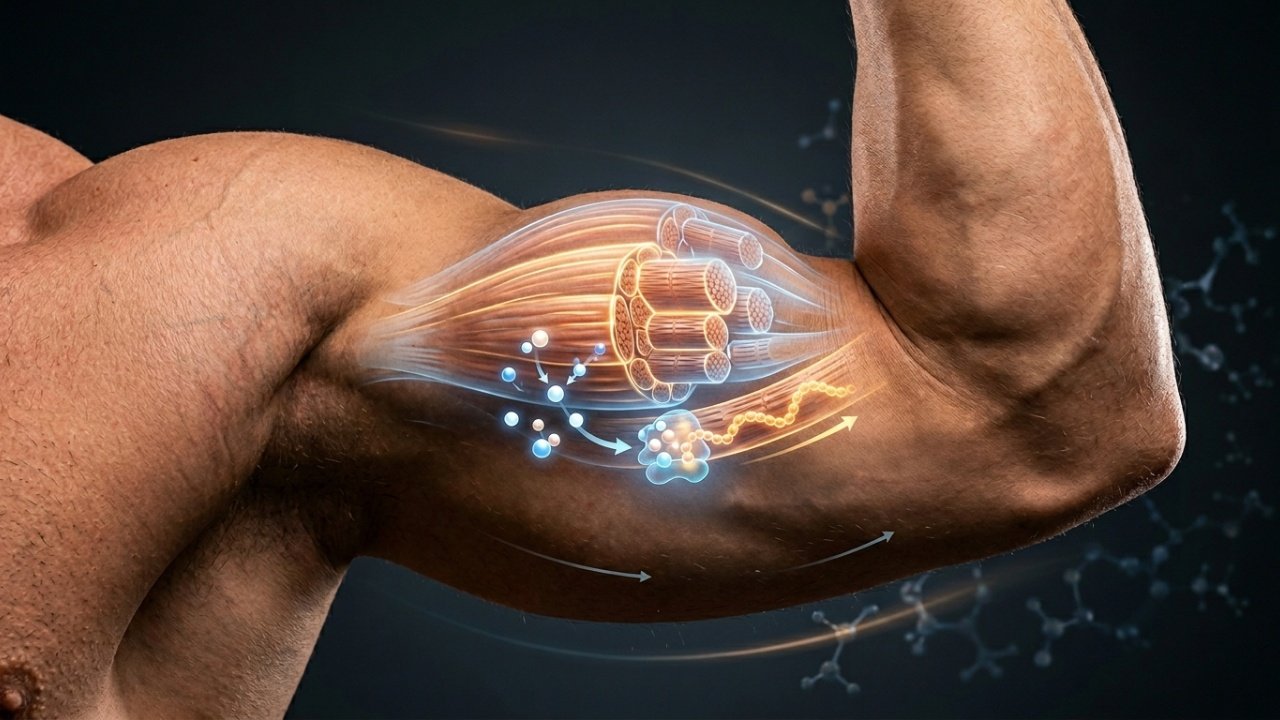 Duas receitas caseiras de vitaminas que auxiliam na manutenção da força muscular, explicando o papel dos nutrientes envolvidos