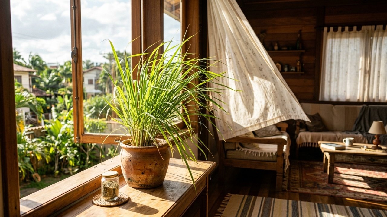 Como cultivar a citronela em vasos para aproveitá-la no bloqueio de pragas domésticas.