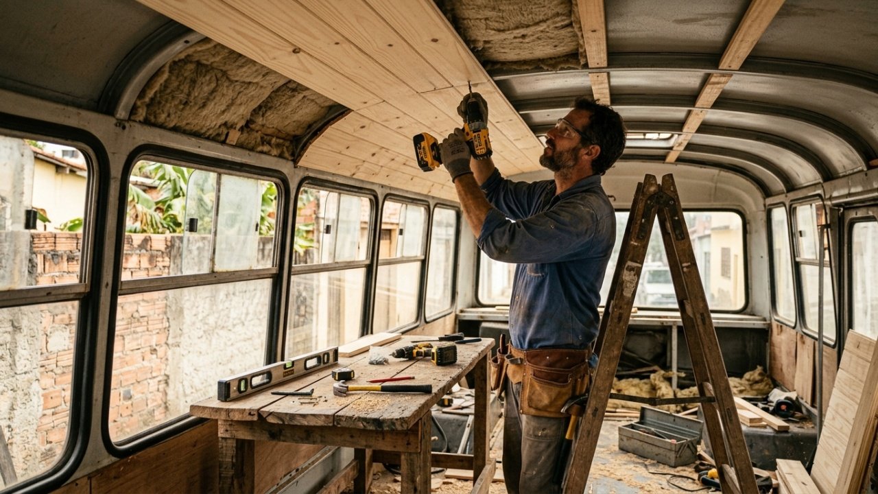 Custo transformar ônibus em motorhome