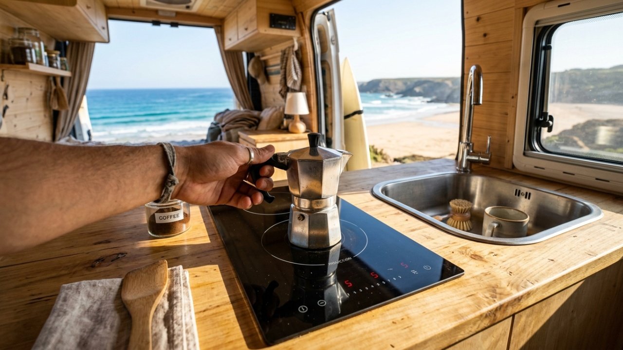 Custos de conversão de um furgão em camper para nómadas digitais