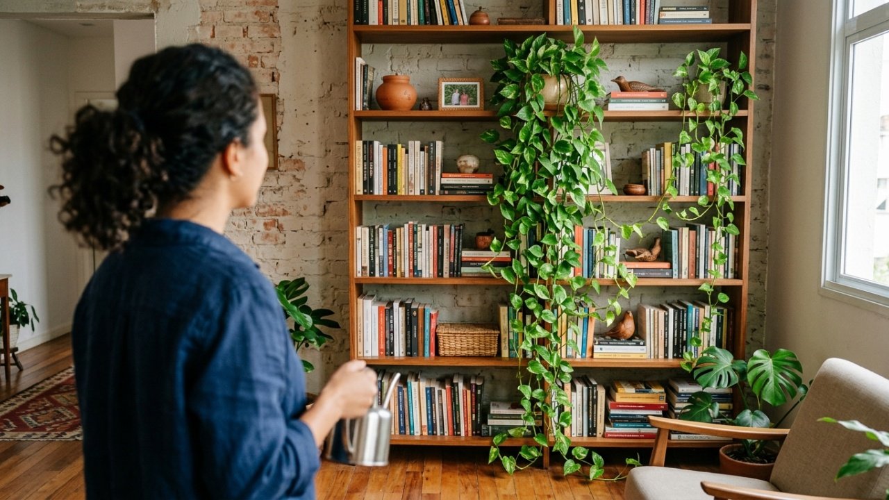 A jiboia como a planta pendente ideal para apartamentos