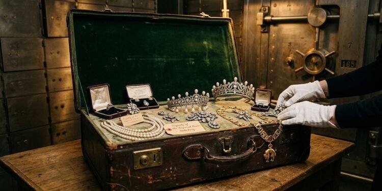 Joias perdidas por mais de 100 anos são encontradas em mala abandonada no cofre de um banco