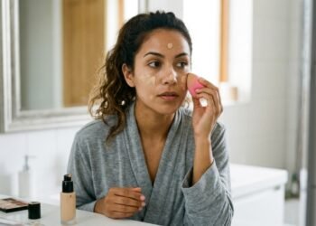 Efeito pele de porcelana: o segredo da base que deixa o rosto uniforme e natural