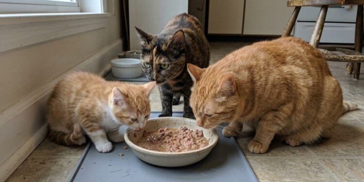 Quantas vezes por dia seu gato deve comer ração úmida? Guia básico para filhotes, adultos e gatos com sobrepeso