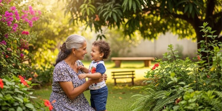 Pesquisas revelam que avós frequentemente mimam os netos mais do que os filhos, criando um vínculo mais forte, mas também desafiando os pais na educação