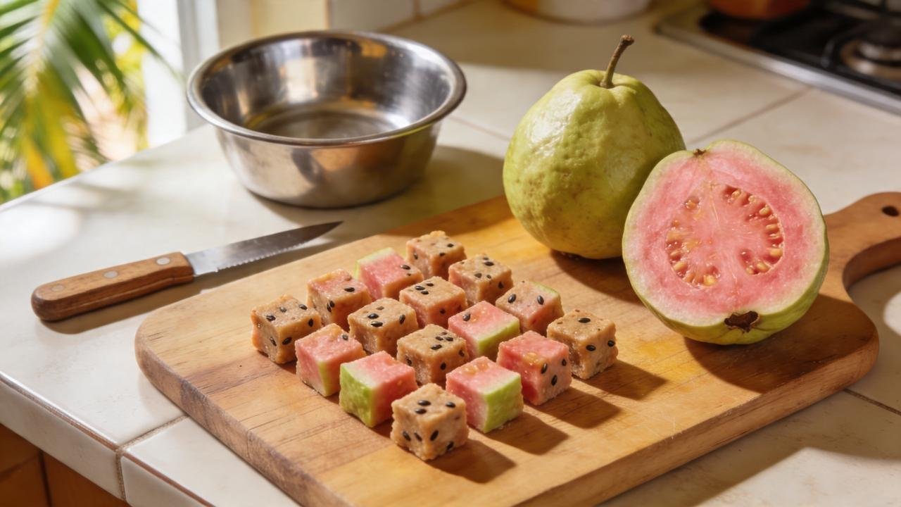 O preparo correto da goiaba ajuda a evitar desconfortos digestivos.