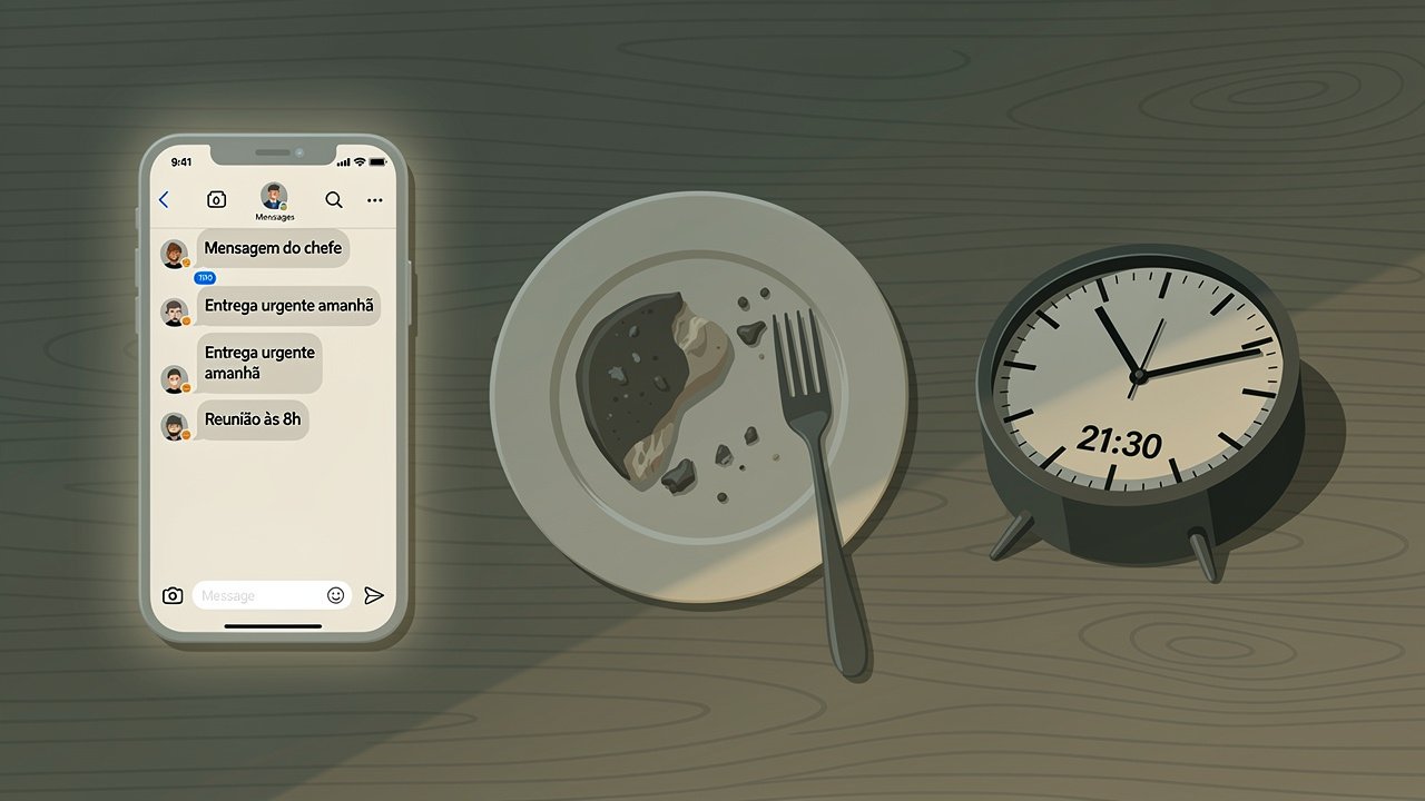 Mensagens de trabalho à noite borram limites entre descanso e expediente