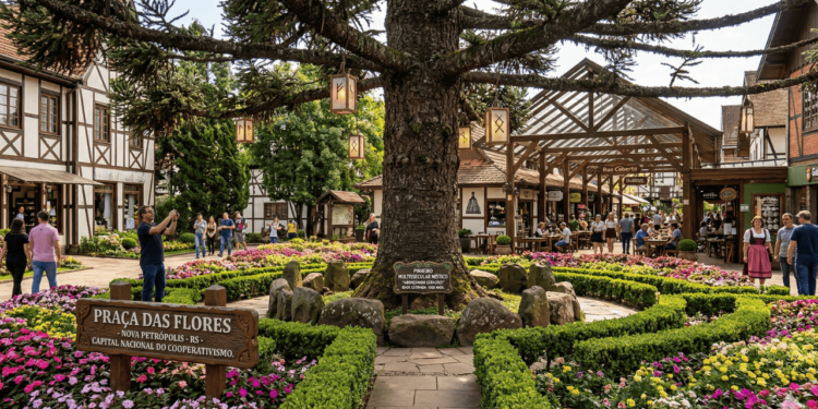 O Jardim da Serra Gaúcha ainda fala alemão, abriga um pinheiro de 1.000 anos e encanta com friozinho típico que atrai turistas