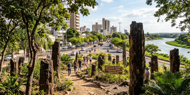 A "Mesopotâmia brasileira" é uma capital planejada que esconde uma floresta de 270 milhões de anos na sua avenida