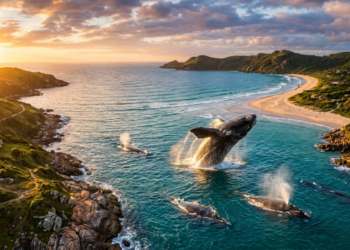 A única praia brasileira entre as 30 baías mais belas do mundo tem formato de meia-lua e baleias a 100 metros da areia, segundo o The Guardian