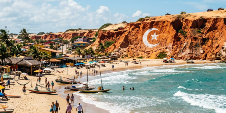 Uma vila do Ceará com praias e montanhas veermelhas de 30 metros revelada por franceses que até hoje é um destino cobiçado