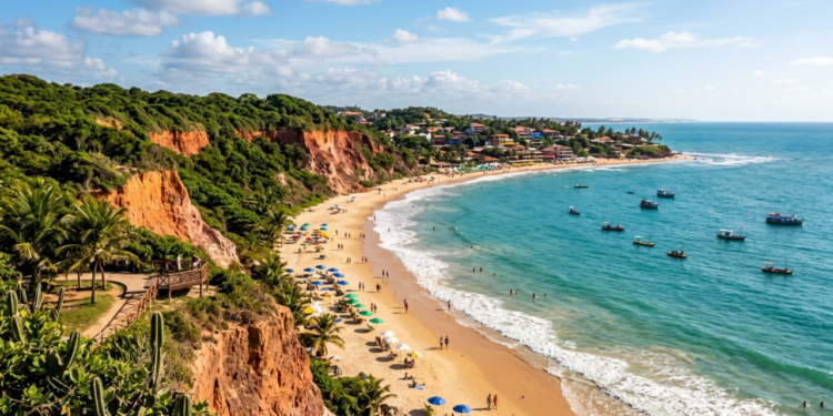 O balneário mais famoso do Rio Grande do Norte é um distrito do município de Tibau do Sul. / Imagem ilustrativa