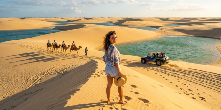 O “Saara do Nordeste” brasileiro tem dunas que mudam de lugar todos os dias e passeios de dromedário que parecem de outro país