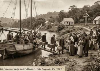 Há mais de 200 anos, em 1824, cerca de 39 pessoas chegaram de barco e iniciaram a história do berço da imigração alemã no Brasil