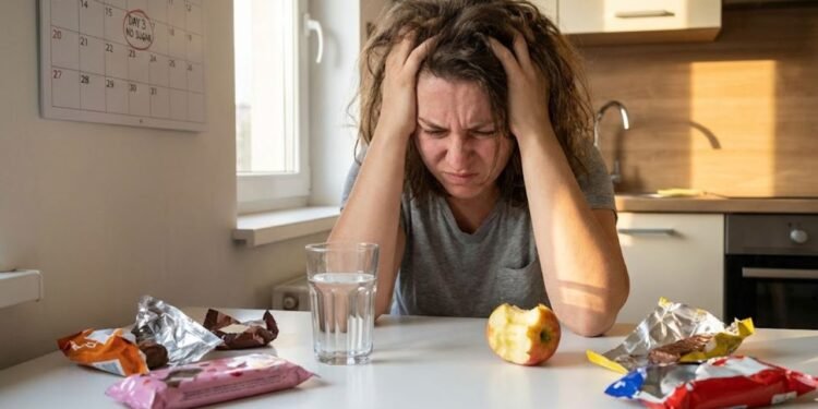 A interrupção brusca da substância gera um estado de abstinência de açúcar que se assemelha à privação de substâncias