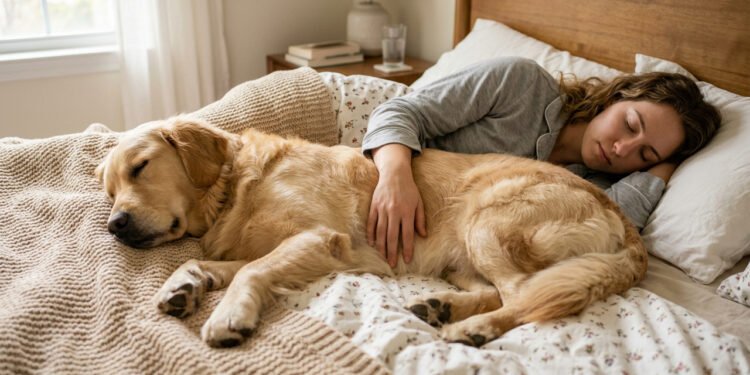O que significa para o seu cão dormir perto de você, segundo veterinários