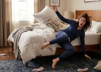 O que significa ter a sensação de estar caindo enquanto dorme