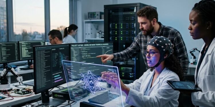 Em 2026, essa tecnologia evoluiu para simular interações moleculares em tempo real