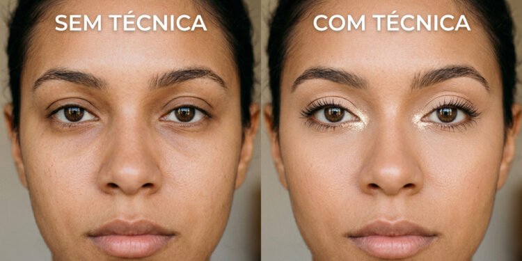 O truque com sombra que abre o olhar e deixa os olhos maiores instantaneamente