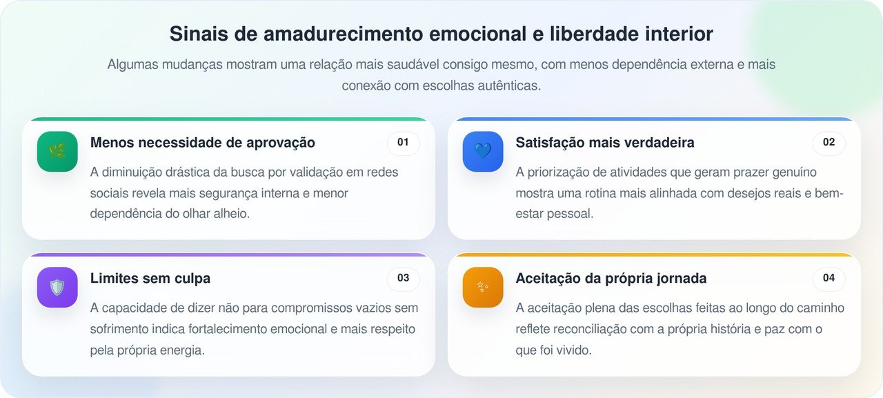 Há um tipo particular de liberdade que chega no final dos seus cinquenta e sessenta anos que não tem nada a ver com dinheiro ou aposentadoria 