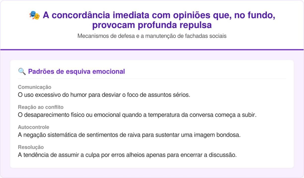 A psicologia diz que adultos que evitam conflitos a todo custo não são necessariamente mais maduros, muitas vezes, só nunca aprenderam a lidar com confronto emocional