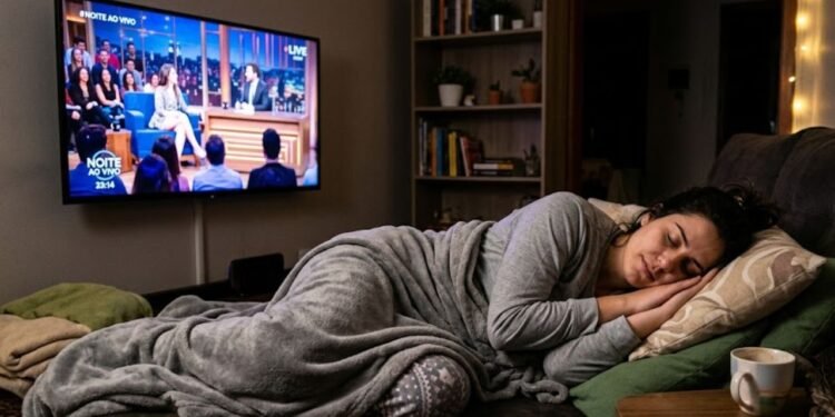 Para muitos adultos no Rio de Janeiro, o som da televisão funciona como um bloqueio contra o silêncio