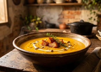 Cozinheiros experientes revelam: para deixar a sopa mais encorpada sem usar creme de leite, o truque é bater parte dos legumes no próprio caldo