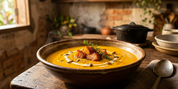 Cozinheiros experientes revelam: para deixar a sopa mais encorpada sem usar creme de leite, o truque é bater parte dos legumes no próprio caldo