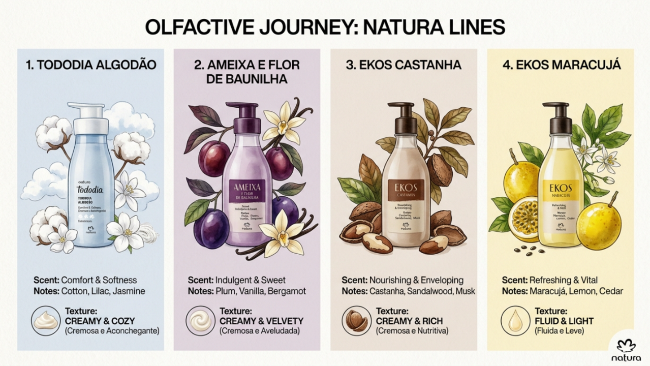 Os 5 hidratantes da Natura que parecem importados e deixam a pele perfumada o dia todo