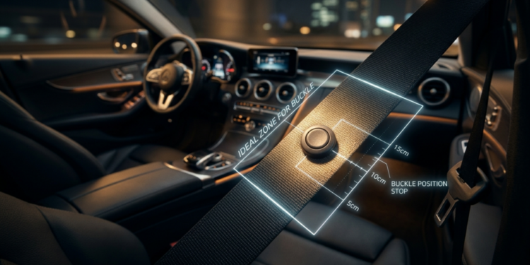 Poucos sabem para que serve o botão escondido no cinto de segurança do carro