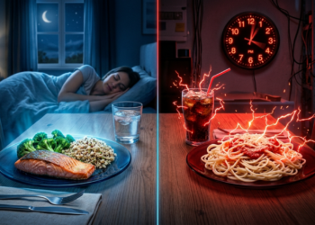 Nutricionista revela, o problema de comer à noite não é o horário, é a escolha de alimentos com alto índice glicêmico