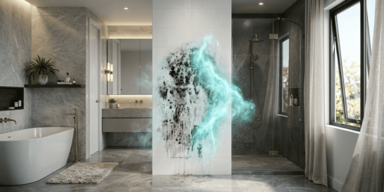 Poucos sabem o método simples para eliminar mofo do banheiro de forma rápida