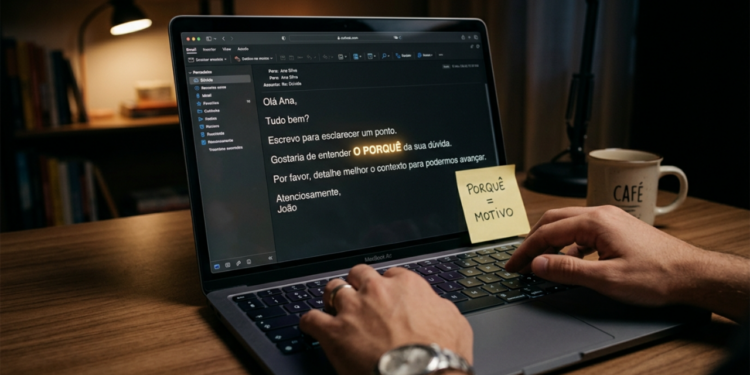 Quando usar “por que”, “porque”, “por quê” e “porquê” sem errar no dia a dia