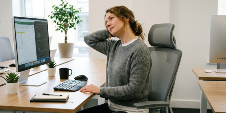 Os exercícios simples que você deve fazer todos os dias para aliviar a tensão de quem passa horas no computador