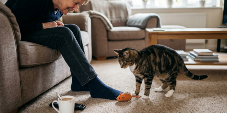 Por que os gatos deixam brinquedos perto dos donos e o que isso pode estar querendo dizer