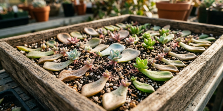 Como fazer mudas de suculentas usando folhas caídas