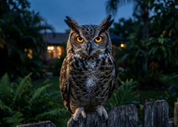 O que significa quando uma coruja aparece perto da sua casa à noite