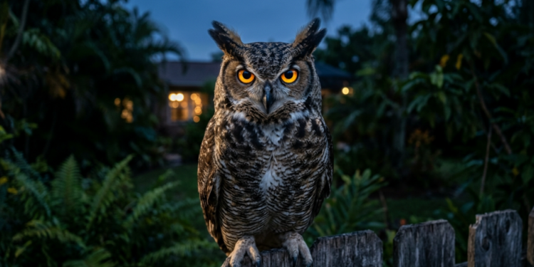 O que significa quando uma coruja aparece perto da sua casa à noite