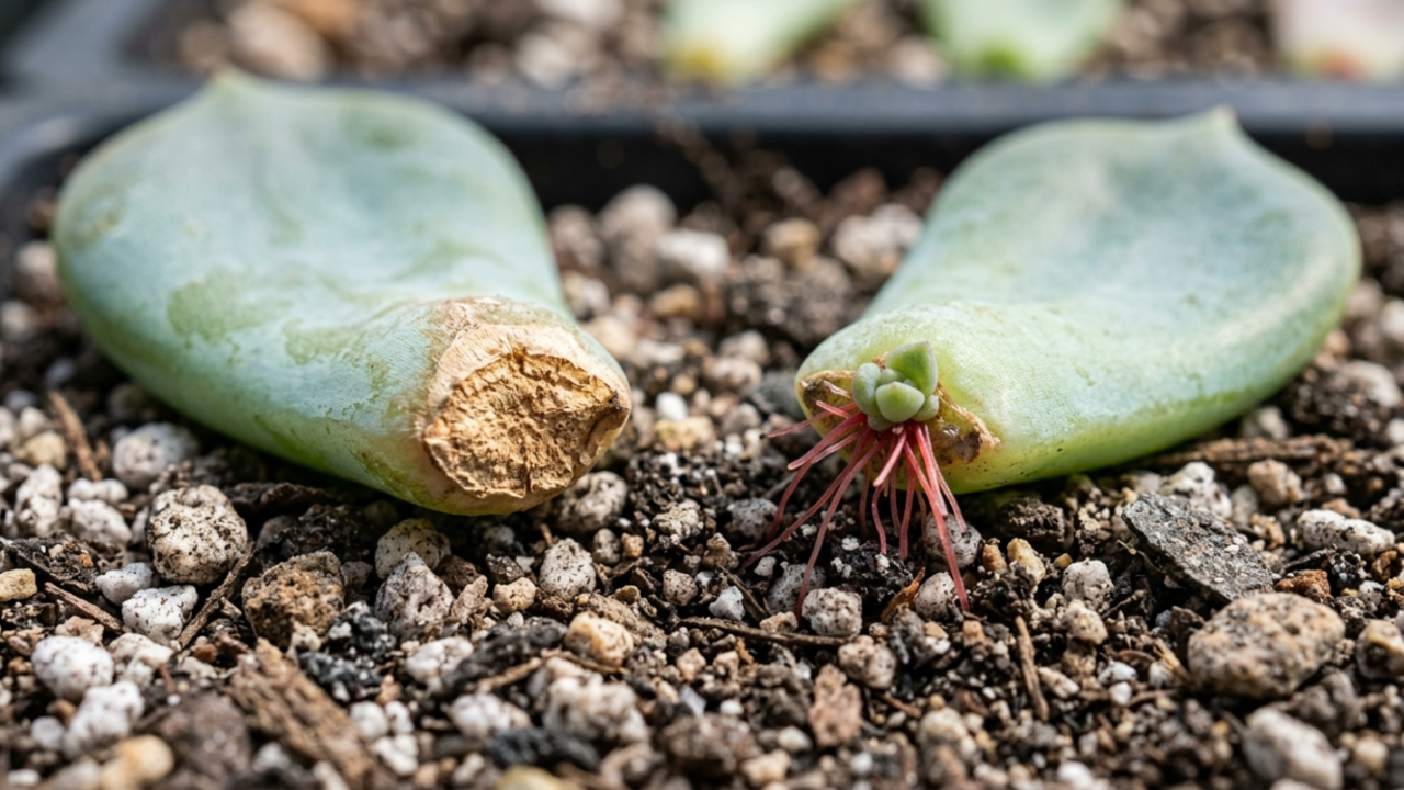 O segredo dos berçários de suculentas e como fazer dezenas de mudas usando apenas uma folha caída