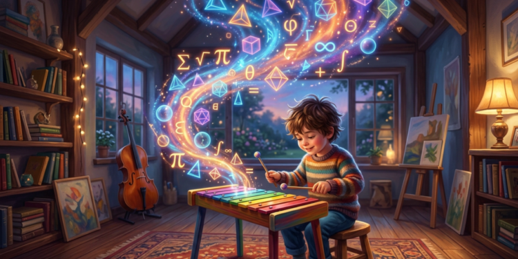 Pesquisas mostram que crianças que praticam música desde cedo desenvolvem melhor memória e habilidades matemáticas